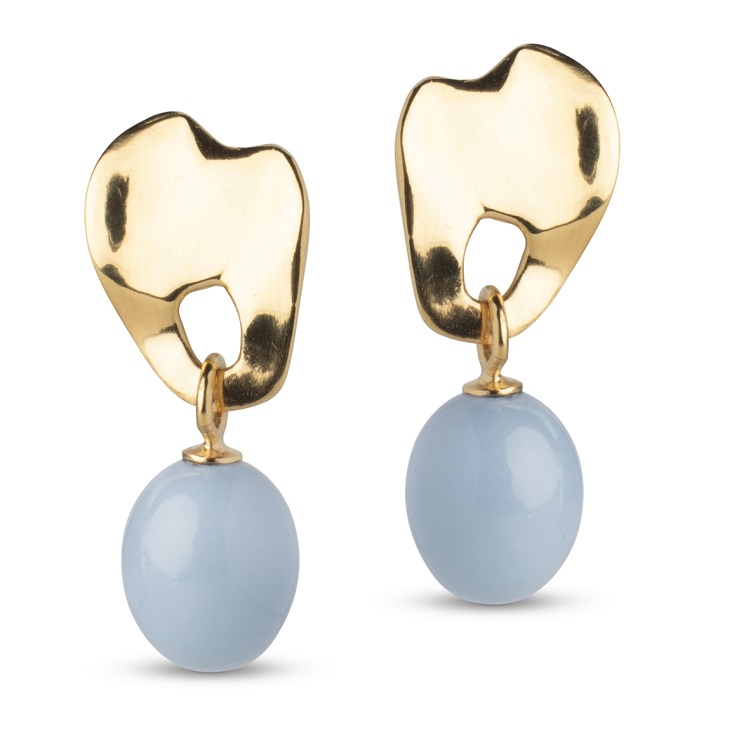 Enamel Aida øreringe E383Gsteelblue