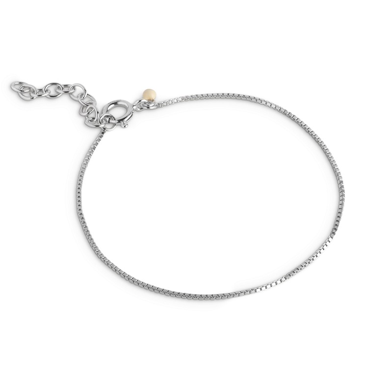 Enamel Box Chain 0.8 mm armbånd B121S