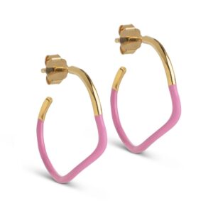 Enamel Sway Pink øreringe E315G