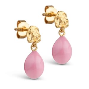 Enamel Poe øreringe E385GMPINK