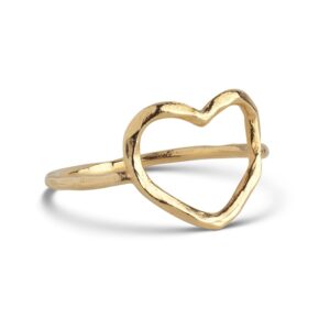 Enamel Organic Heart ring R87GM