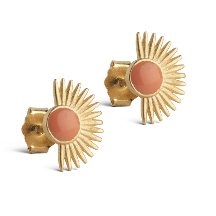 Enamel Soleil Light Coral øreringe E97GMLIGHTCORAL