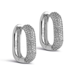 Enamel Sparkling Square 18 mm øreringe E363S