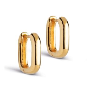 Enamel Square 15 mm øreringe E359G