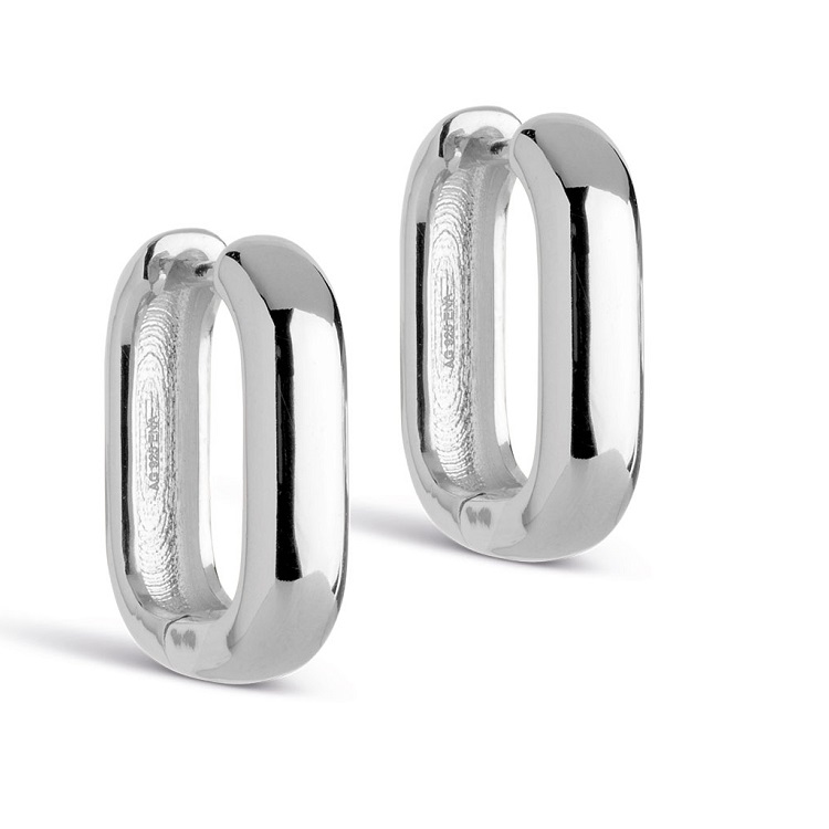 Enamel Square 18 mm øreringe E360S