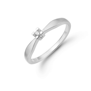 Eternity by Aagaard ring 8 kt. hvidguld 0,03 ct. WSI