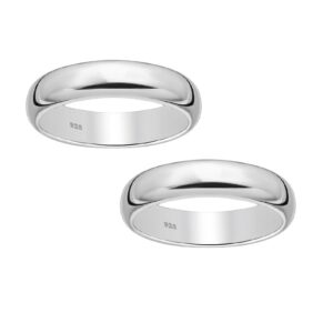 Vielsesringe sølv 4,7 mm.