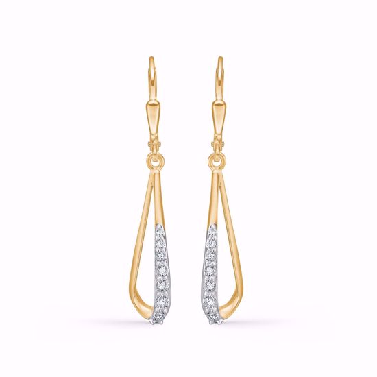 Guld øreringe i 8 kt.