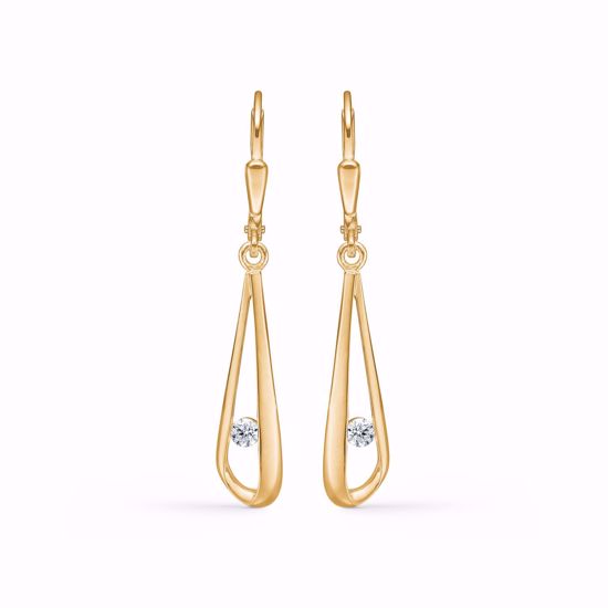 Guld øreringe i 8 kt.