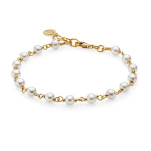 Izabel Camille Miss Pearl armbånd A3112GSWHITE