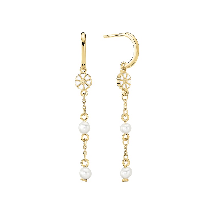 Lund Copenhagen marguerit øreringe 9095093-6-33-M