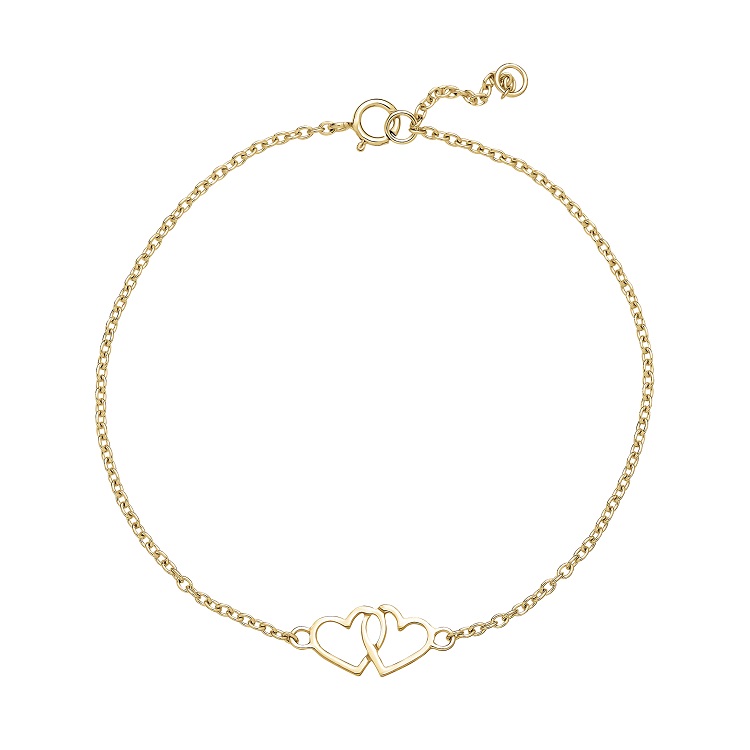 Lund Copenhagen guld armbånd 8 kt. med hjerte 3011370