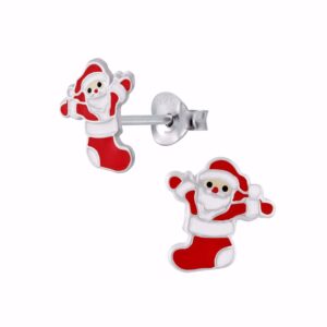 Guld & Sølv Design øreringe med julemand