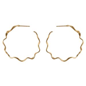 Pernille Corydon Large Hellir hoops E-464-GP
