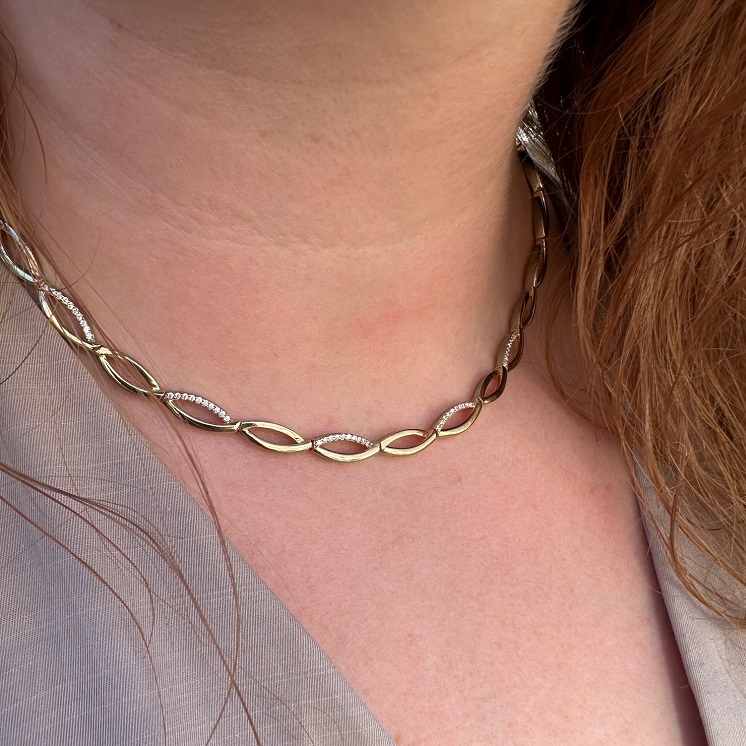 Randers Sølv Blank halskæde 506707FG