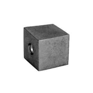 Siersbøl Shape - Lås sort rhodineret kvadrat