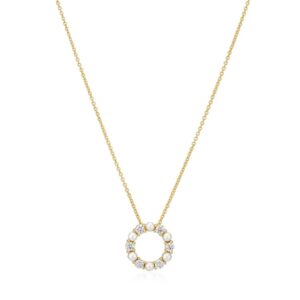 Sif Jakobs Biella Perla halskæde SJ-N2432-PCZ-YG