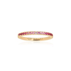 Sif Jakobs Ellera Pink Gradient Ring SJ-R2869-GPK-YG