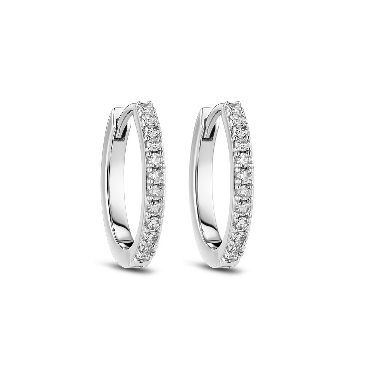 Sif Jakobs Alba Medio øreringe 14 kt guld 0.24 ct. labgrown diamant SJ-E2511-WD-WG-2