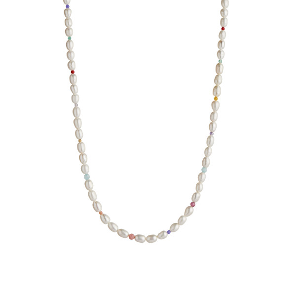 Stine A- White Pearls and Candy halskæde