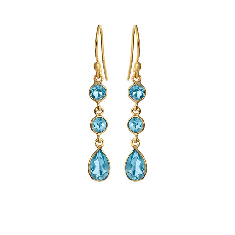 Susanne Friis Bjørner - Øreringe i forgyldt 5266-2-186