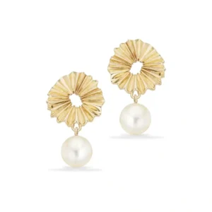 Scrouples Plissé øreringe 8kt. 124273