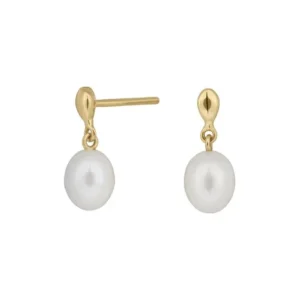 Siersbøl øreringe 8kt ferskvandsperle 30550140300